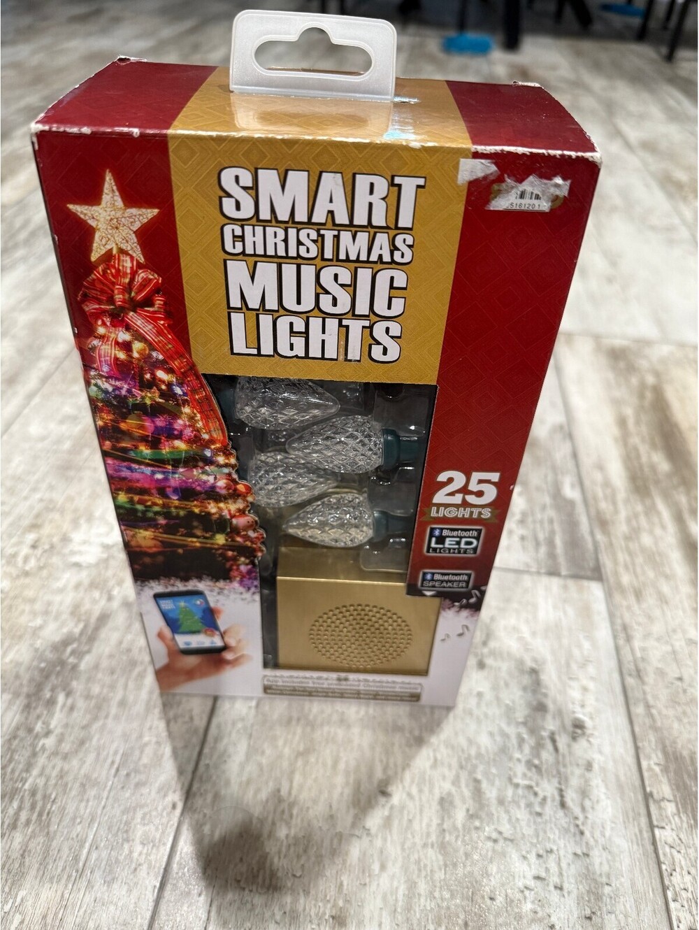 Smart Christmas Music Lights 25 LED Bluetooth Speaker NEW
